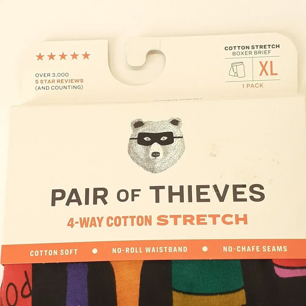 Pair of Thieves Boxer Brief XL Soda Wine Champagne Bottle Print 1 Pack NEW